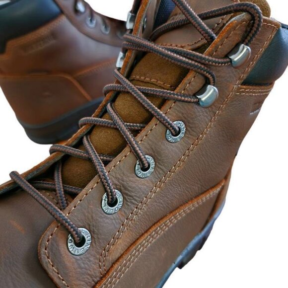 Wolverine Chainhand Ep Work Safety Leather Boots Midcalf Brown Lace Up Men's 12M - Picture 5 of 11